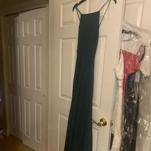 Emerald Green floor length dress